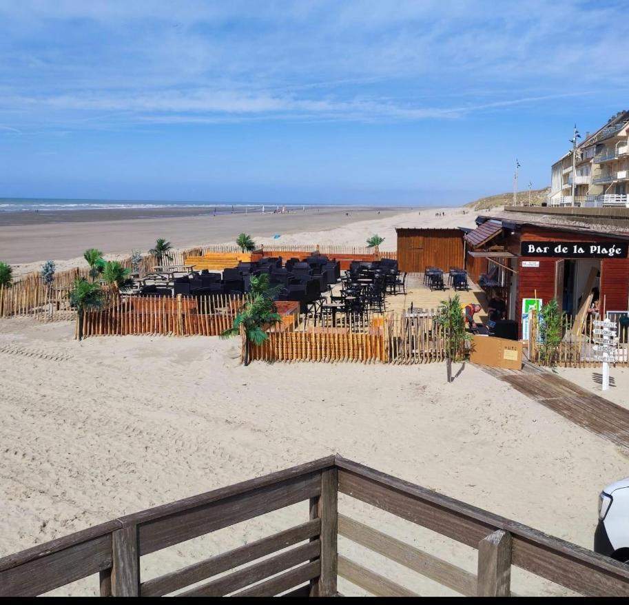 Studio Entre Mer Et Dunes Avec Balcon Vue Laterale Mer 50M Plage Pour 3 Pers Wifi Menage Compris Fort-Mahon-Plage Exterior foto